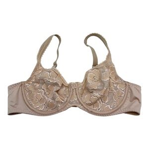 Chantelle | Nude Floral Lace Underwire Bra Size 36C
